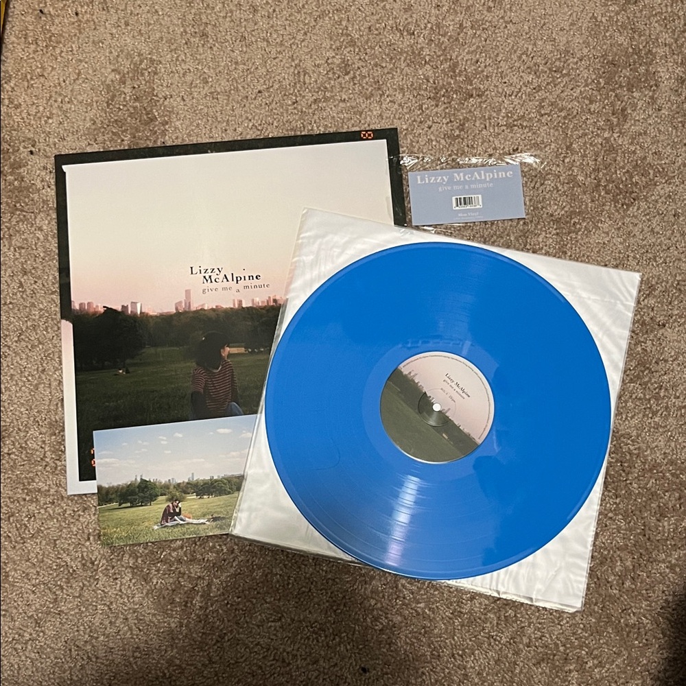 lizzy mcalpine give me a minute blue vinyl record